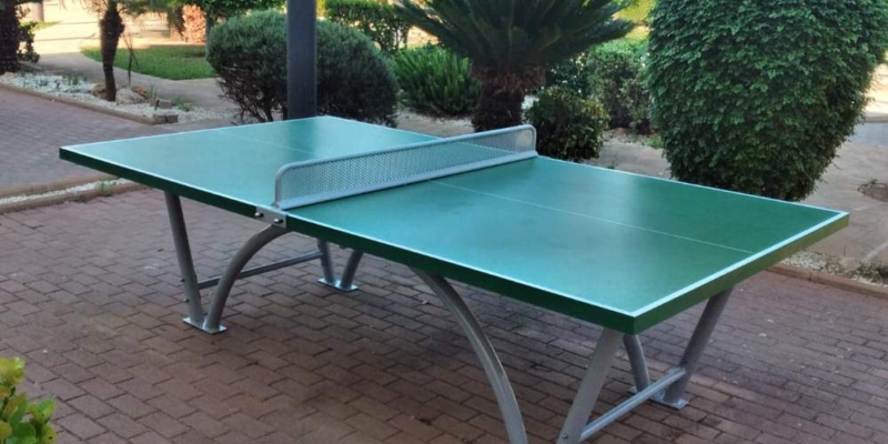 mesa pingpong verde sport hotel mallorca
